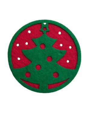 CHRISTMAS TREE COASTERS - SET OF FOUR